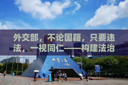 外交部，不论国籍，只要违法，一视同仁——构建法治社会的坚定决心与行动
