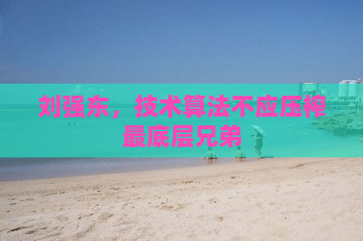 刘强东，技术算法不应压榨最底层兄弟