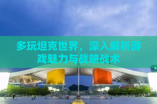 多玩坦克世界，深入解析游戏魅力与战略战术