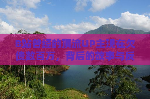 B站曾经的顶流UP主现在欠债数百万，背后的故事与反思
