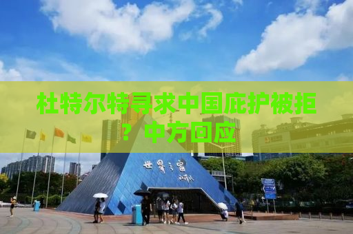 杜特尔特寻求中国庇护被拒？中方回应