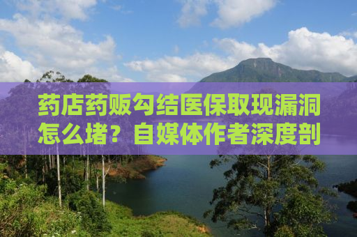 药店药贩勾结医保取现漏洞怎么堵？自媒体作者深度剖析