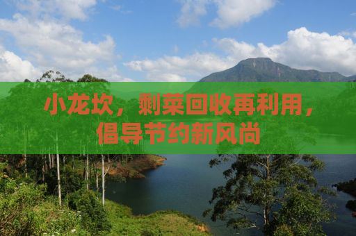 小龙坎，剩菜回收再利用，倡导节约新风尚