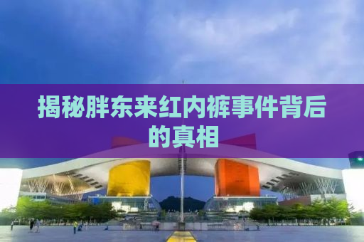揭秘胖东来红内裤事件背后的真相