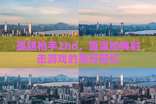 孤胆枪手2hd，重温经典射击游戏的美好回忆