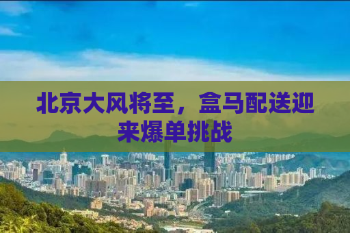 北京大风将至，盒马配送迎来爆单挑战