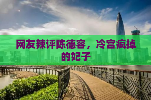 网友辣评陈德容，冷宫疯掉的妃子