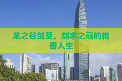 龙之谷剑圣，剑术之巅的传奇人生