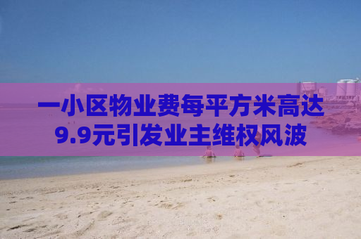 一小区物业费每平方米高达9.9元引发业主维权风波