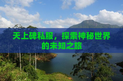 天上碑私服，探索神秘世界的未知之旅