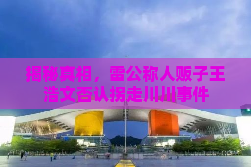 揭秘真相，雷公称人贩子王浩文否认拐走川川事件