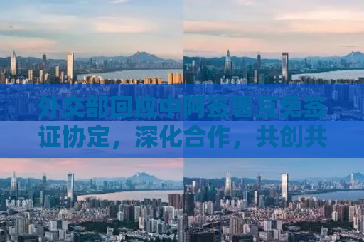 外交部回应中阿签署互免签证协定，深化合作，共创共赢新篇章