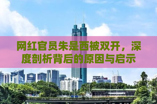 网红官员朱是西被双开，深度剖析背后的原因与启示