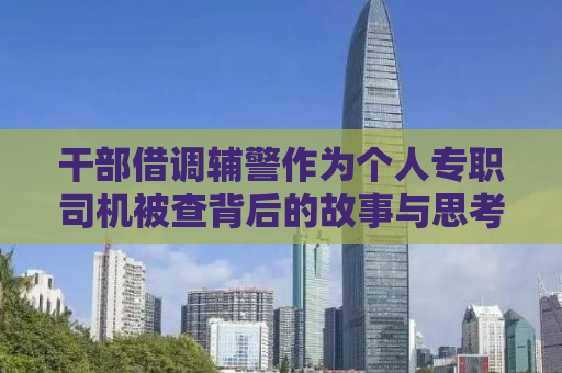 干部借调辅警作为个人专职司机被查背后的故事与思考