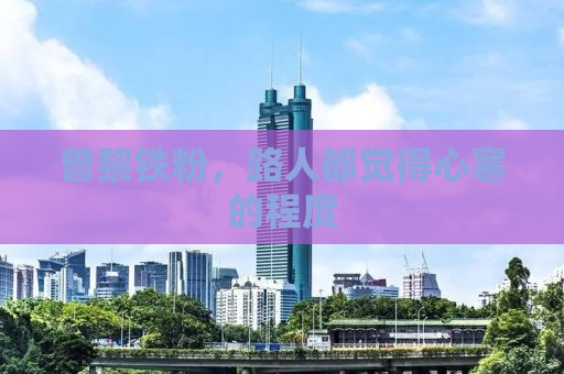 曾黎铁粉，路人都觉得心寒的程度