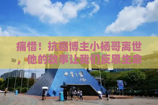 痛惜！抗癌博主小杨哥离世，他的故事让我们反思生命的意义与重要性