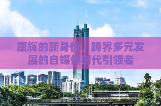 康辉的新身份，跨界多元发展的自媒体时代引领者