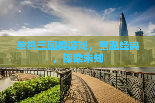 单机三国类游戏，重温经典，探索未知