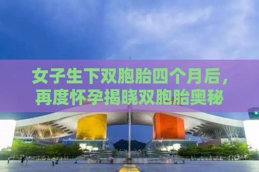 女子生下双胞胎四个月后，再度怀孕揭晓双胞胎奥秘